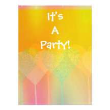 Pastel Hearts Custom Invite