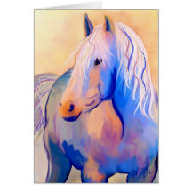 Pastel Horse Greeting Card