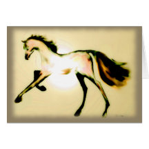 "Pastel Horse" ~ Holiday Greeting Card