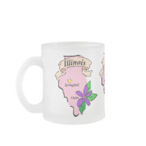 Pastel Illinois Coffee Mugs