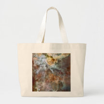Pastel Marble in the Carina Nebula Canvas Bags