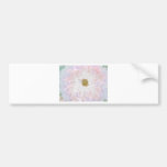 Pastel pale pink and white dahlia bumper stickers