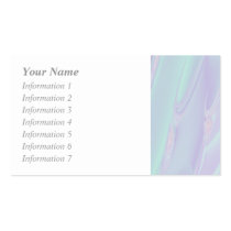 Pastel Pattern Fractal - Sea Shell Style. Business Card Template