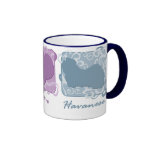 Pastel Peace, Love, and Havanese Mugs