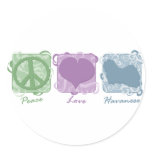 Pastel Peace, Love, and Havanese stickers