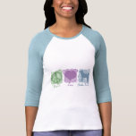 Pastel Peace, Love, and Shiba Inus Tee Shirts