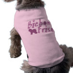 Pastel Pink Bichon Frise Dog T-Shirt