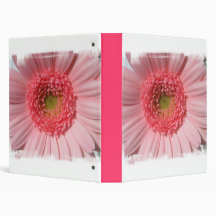 Pastel Pink Daisy  Binder