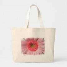Pastel Pink Daisy  Canvas Bag