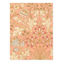 Pastel Pink Decorative Flowers Post Card