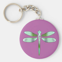 Pastel & Pink Dragonfly Keyring Key Chains