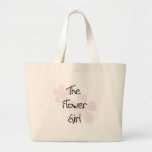 Pastel Pink Flowers Flower Girl Tote Bag