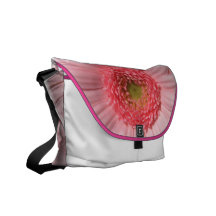 Pastel Pink Gerbera Daisy Messenger Bag