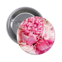 Pastel Pink Peony Flower Button