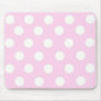 Pastel Pink Polka Dots Mousepad