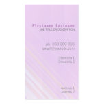 Pastel Pink Stripes Business Card