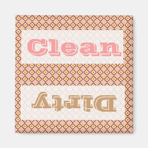 Pastel Pink Tan Maroon Kitchen Accessories Fridge Magnet