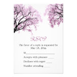 Pastel Pink Trees - RSVP Card invitations