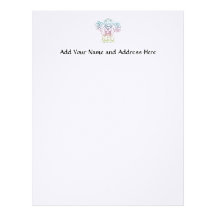 Pastel Praying Angel Custom Letterhead
