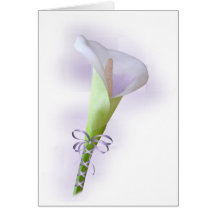 Pastel Purple Calla Lily Card