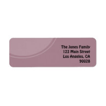 pastel purple mod circle return address labels