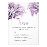 Pastel Purple Trees - RSVP Card invitations