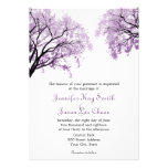 Pastel Purple Trees - Wedding Invitations invitations