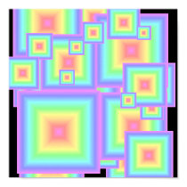 Pastel Rainbow Geometric posters