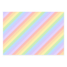 Pastel Rainbow Stripes. Business Card Template