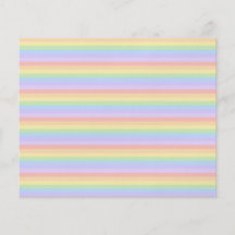Pastel Rainbow Stripes. Flyer Design