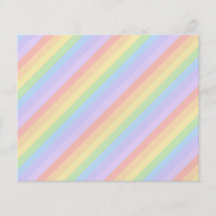 Pastel Rainbow Stripes. Full Colour Flyer