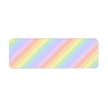 Pastel Rainbow Stripes. labels