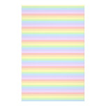 Pastel Rainbow Stripes. stationery
