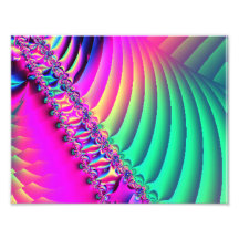 Pastel Ribbon Fractal Photo Print