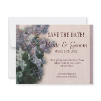 Pastel Roses & Calla Lilies  - Save the Date Card