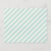 Pastel Sea Green and White Stripes. Flyer Design