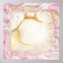 Pastel Shells Poster