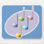pastel shiny music notes mouse mats