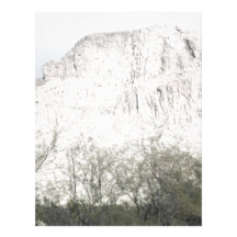Pastel Sketch of Hill in Tucson Personalized Letterhead