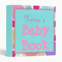 Pastel Spots Baby Book Binder