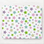 Pastel stars pattern mousepads