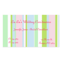 Pastel Stripe Business Card