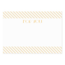 Pastel Stripe Mini Flat Card // Gift Tag Business Card Template