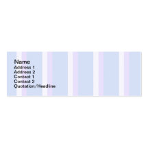 Pastel Stripes Business Card