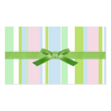 Pastel Stripes Business Card