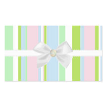 Pastel Stripes Business Card