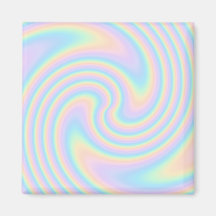 Pastel Swirl Twist Design. Magnets