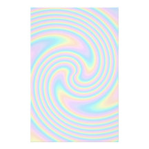 Pastel Swirl Twist Design. Personalized Stationery