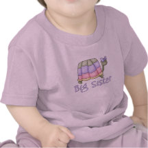Pastel Turtle Big Sister T-shirt