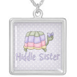 Pastel Turtle Middle Sister Pendant